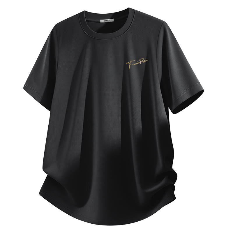 MINISO T Shirts Unisex Crew Neck Thin Straight Fit