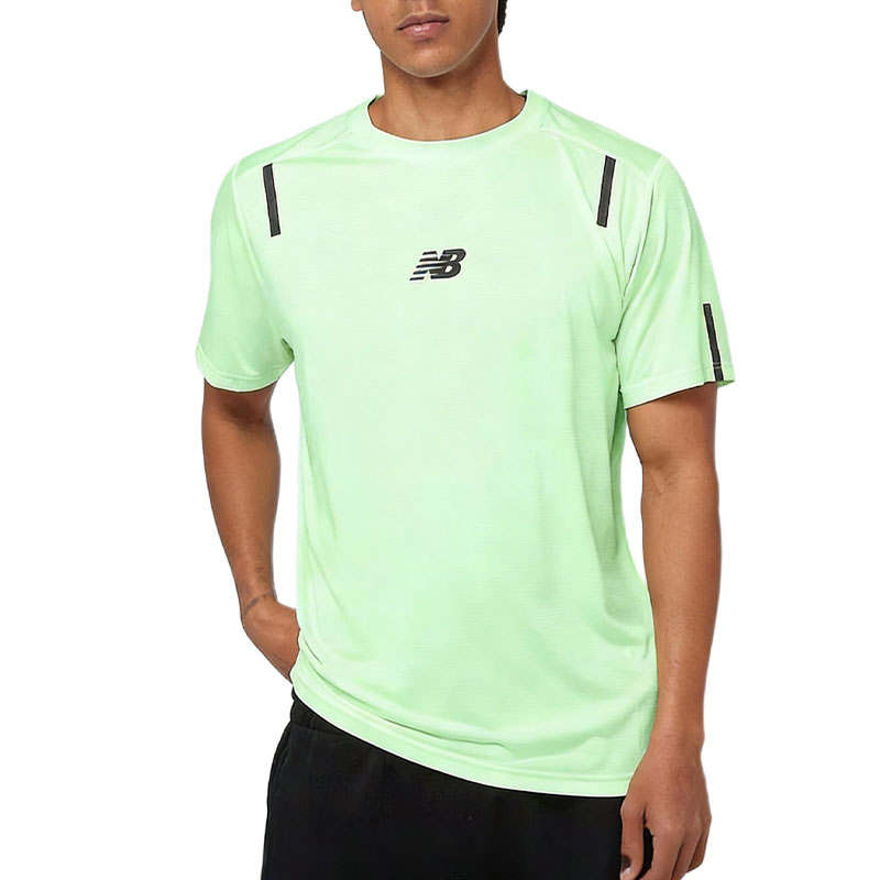 New Balance New Balance T Shirts Men's Green Crew Neck