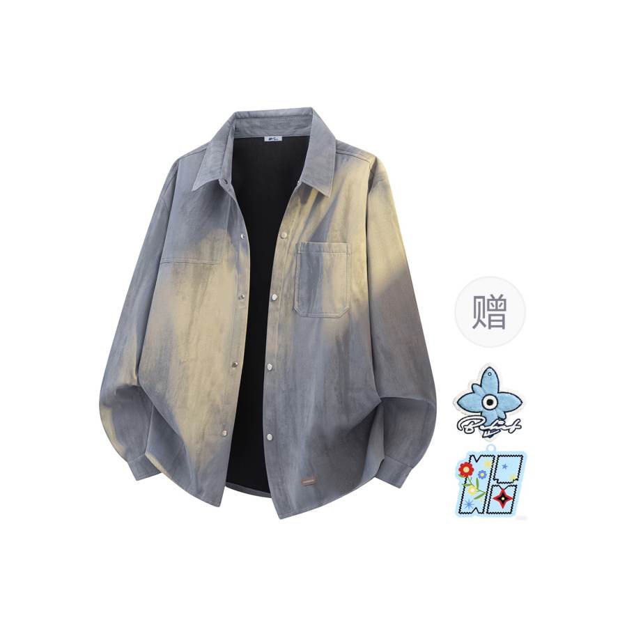 WARRIOR WARRIOR Shirts Unisex Lapel Moderate Workwear