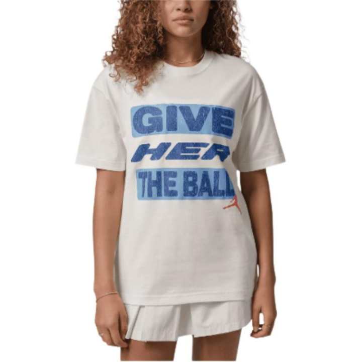 Jordan Jordan T Shirts Women's White Crew Neck