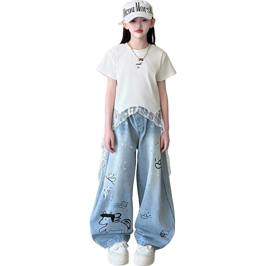 Lanza Lanza Girls' Set Spring Fall Middle School Kids'