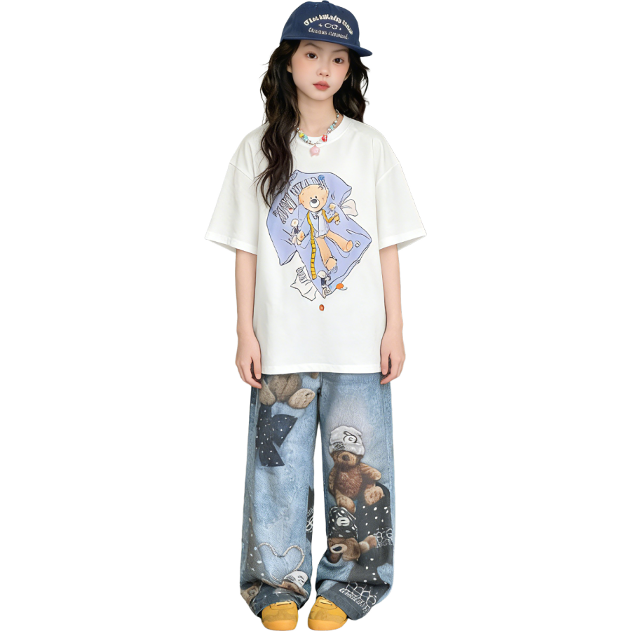 Lanza Girls' Set Summer Style Middle School Kids'