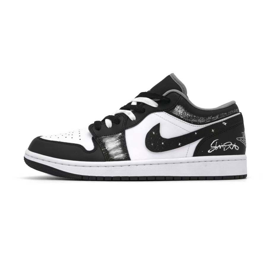 Jordan Jordan Air Jordan 1 Sign To Dream Coverage Low top Skateboard Shoes Unisex Black