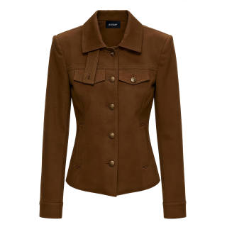 Aaisup Jackets Women's Lapel Moderate Workwear