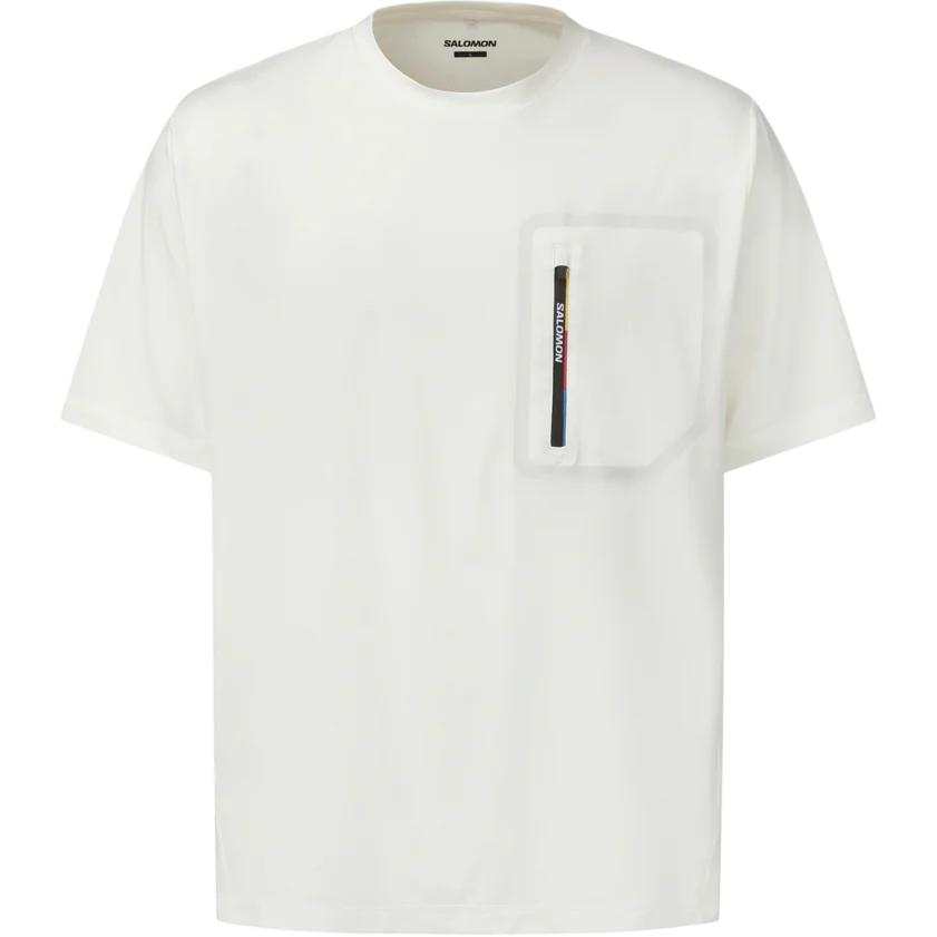 SALOMON UNI T Shirts Unisex Ecru Crew Neck