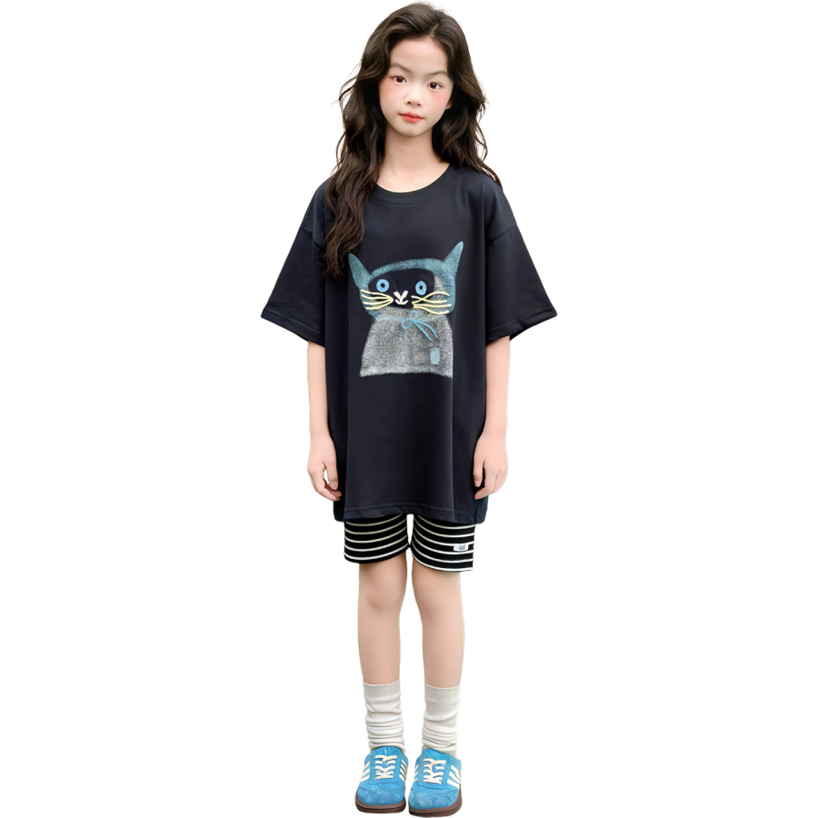 Lanza Girls' Set Summer Style Middle School Kids'