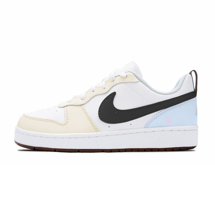 Nike Nike Court Borough Skateboard Shoes Women's Low Top White/Blue/Yellow