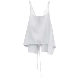 LOW CLASSIC SS26 Flared Sleeveless Top White Camisole Women's
