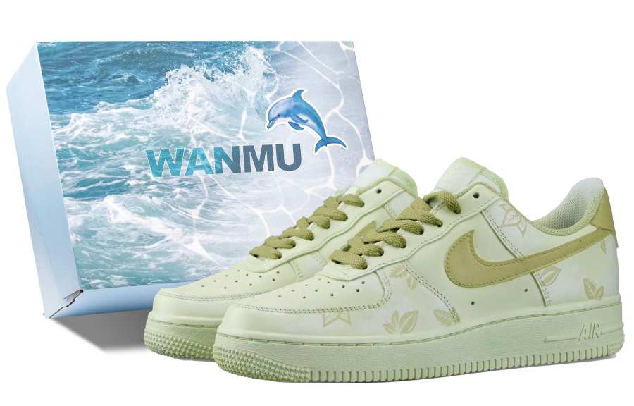 Nike Nike Air Force 1 West Lake Dragon Well Low top Skateboard Shoes Men's Green