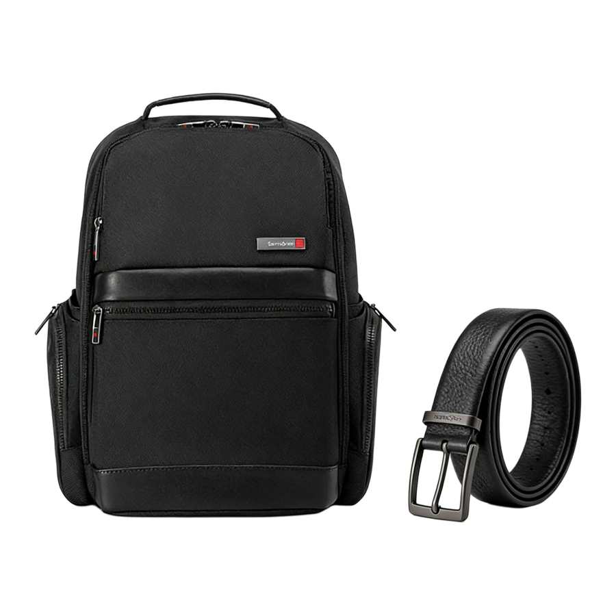 Samsonite SAMSONITE Fabric Belt Backpack Men's Black