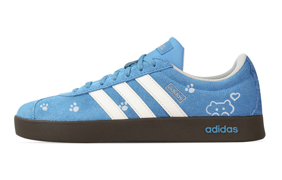 Adidas Custom Adidas VL COURT 2.0 Sky Teddiursa Low top German Army Trainers Unisex Blue