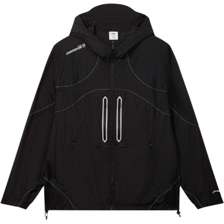 Li-Ning Li Ning Trench Coats Men's Black Moderate