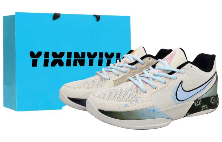 Nike Nike Ja Morant 2 Abrasion Resistant Slip Resistant Low top Basketball Shoes Unisex Starry Night Blue