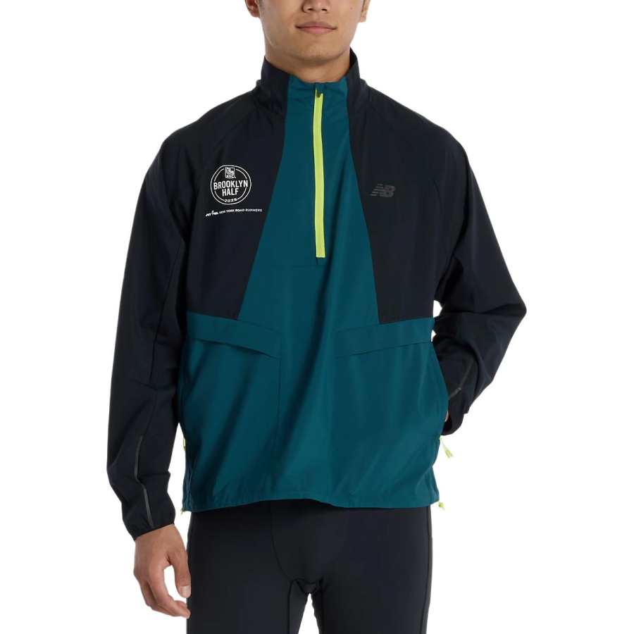 New Balance New Balance Jackets Men's Medusa Green Stand Collar Moderate Other