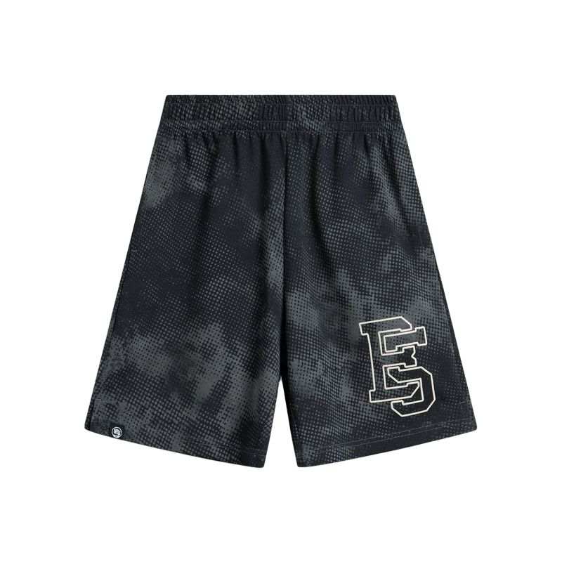 Li-Ning Li Ning Sports Shorts Men's Black Gray All Over Print Moderate
