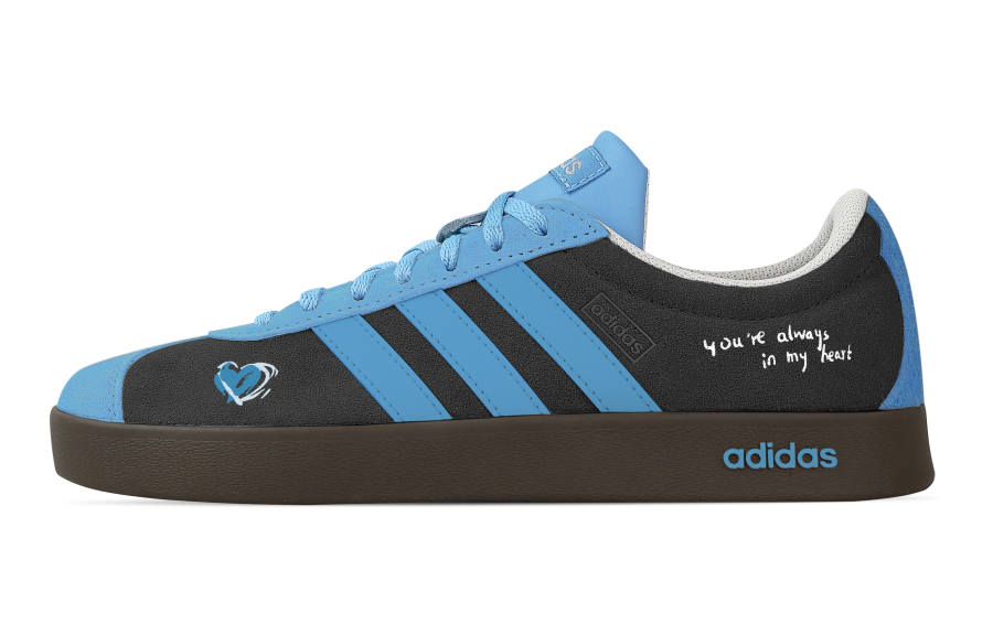 Adidas Adidas VL COURT 2.0 Whisper Blue Low top German Army Trainers Unisex Dark Gray Blue