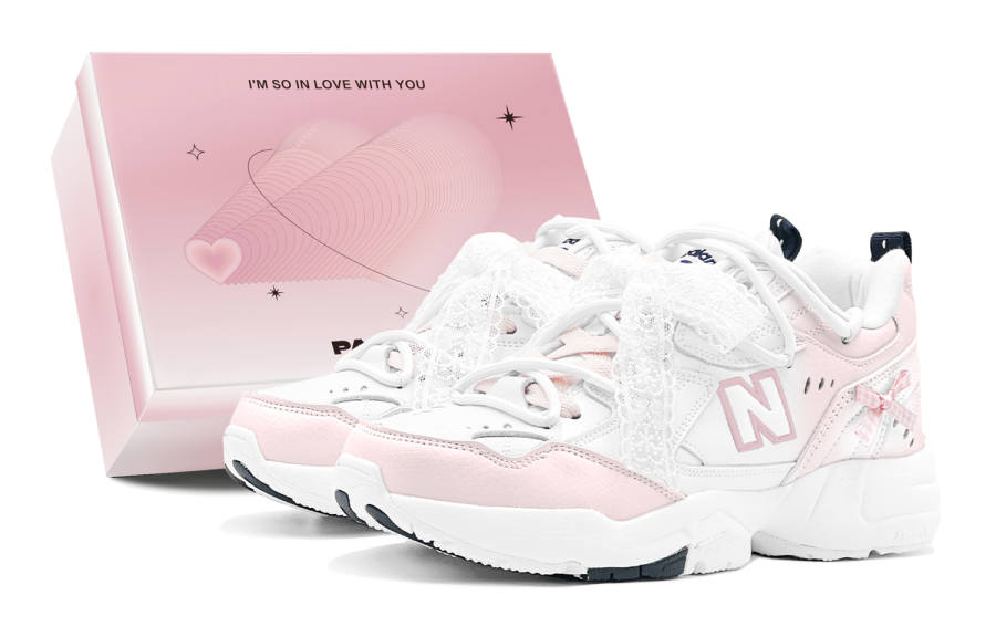 New Balance New Balance NB 608 V1 Romantic Treatment, Pink Lace, Vintage, Sweet Style, Elegance, Slip Resistant Low top