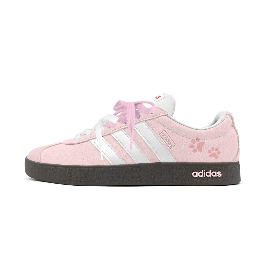 Adidas Adidas Vl Court Classic Low top German Army Trainers Women's Pink White