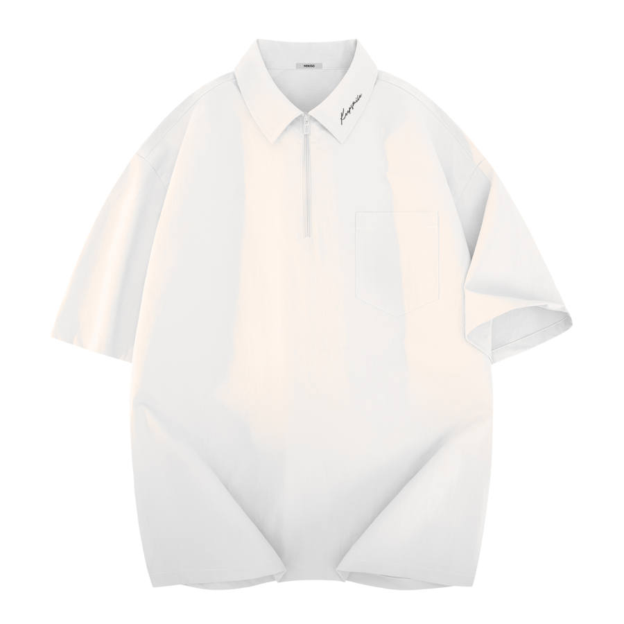 MINISO Polo Shirts Unisex Polo Collar Moderate Straight Fit