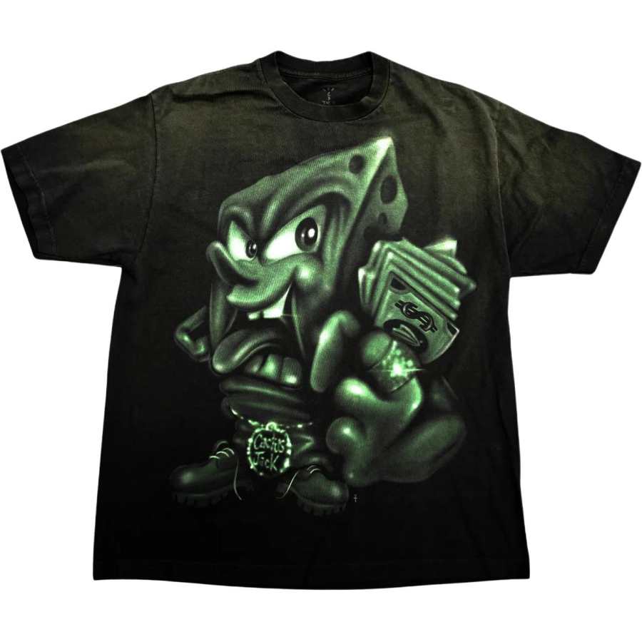 Travis Scott x SPONGEBOB SQUAREPANTS MR KRABS TEE T Shirt Unisex
