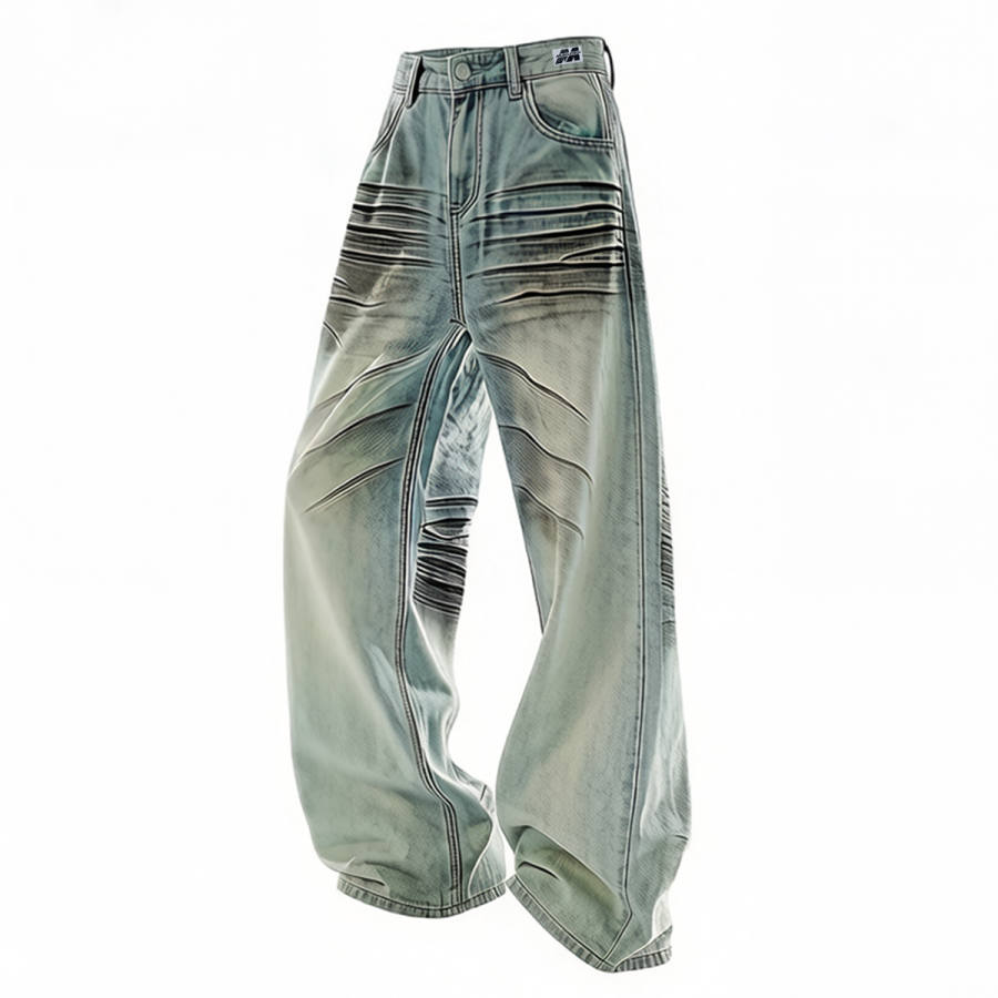 MUSCLETECH MUSCLETECH Jeans Unisex Blue Moderate Straight Fit Pants