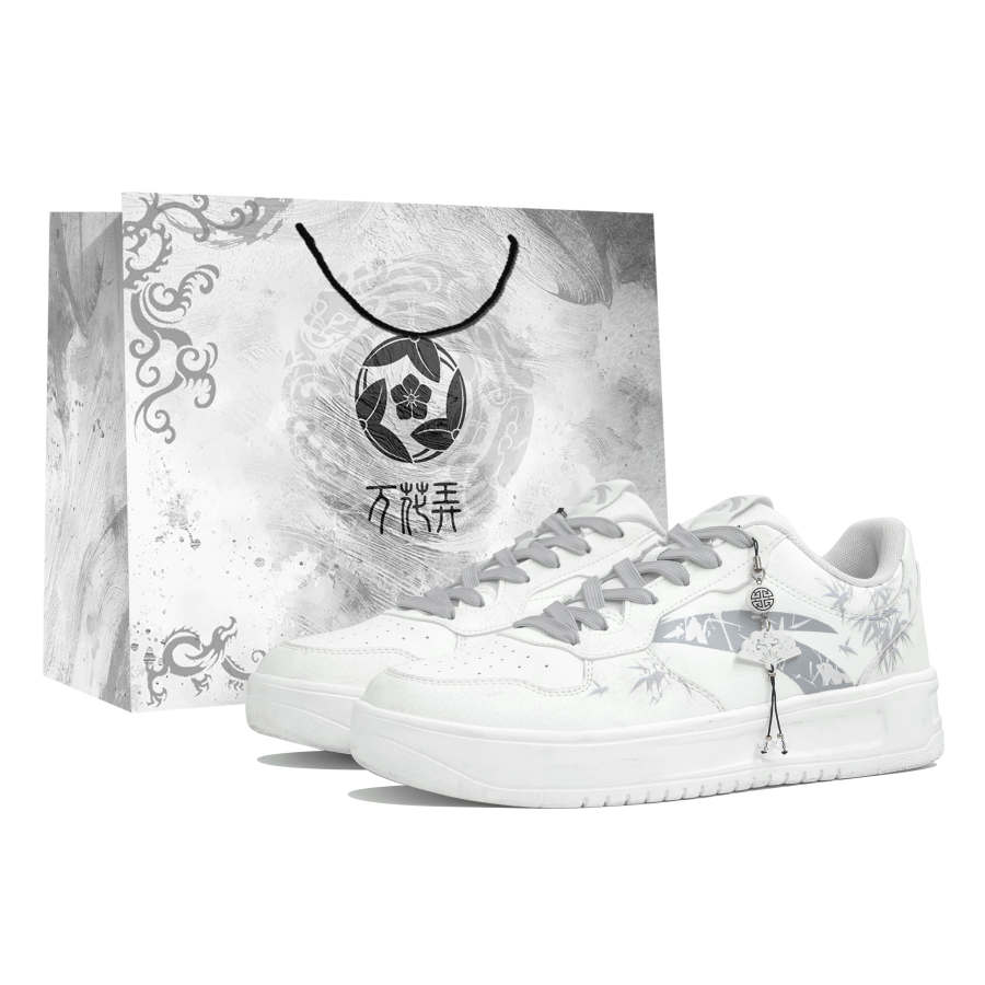 Anta Low top Skateboard Shoes Unisex White Gray
