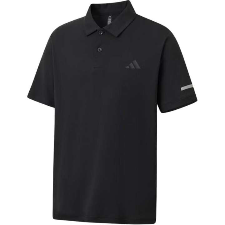 Adidas Adidas Polo Shirts Men's Black Polo Collar Moderate