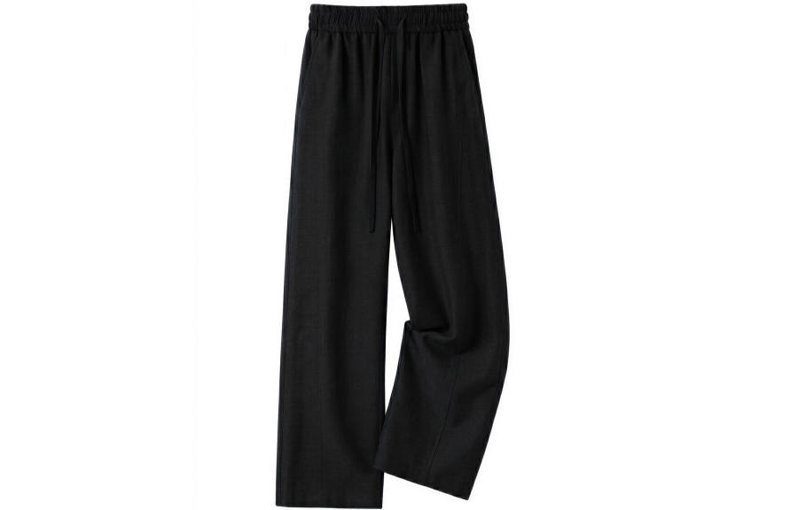 YALU Suit Pants Unisex Black Moderate