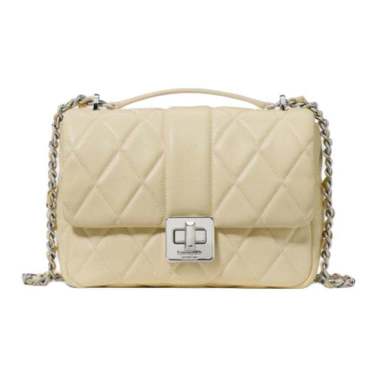 Kate Spade CAREY Cow Leather Handbag Small Women's Lemon Candy