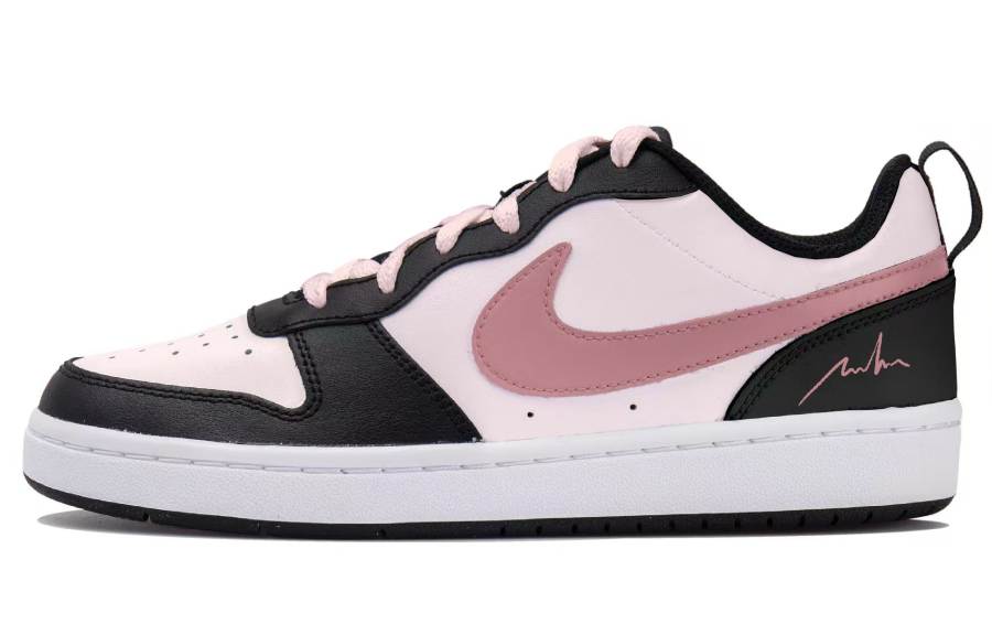 Nike Nike Court Borough 2 Low top Skateboard Shoes White Pink Black Teenagers