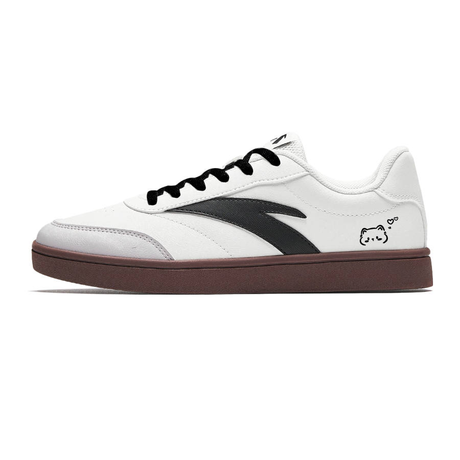 Anta Active Shade Dwelling Cat Synthetic Leather, Textile Abrasion Resistant Lightweight Low top Skateboard Shoes