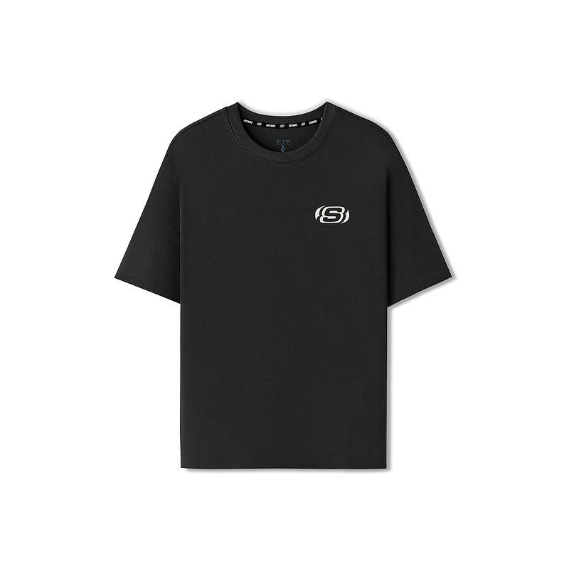Skechers T Shirt Unisex Carbon Black
