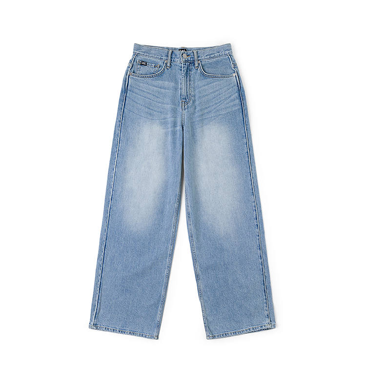 Lee Lee Jeans Unisex Light Blue Moderate Tapered Pants
