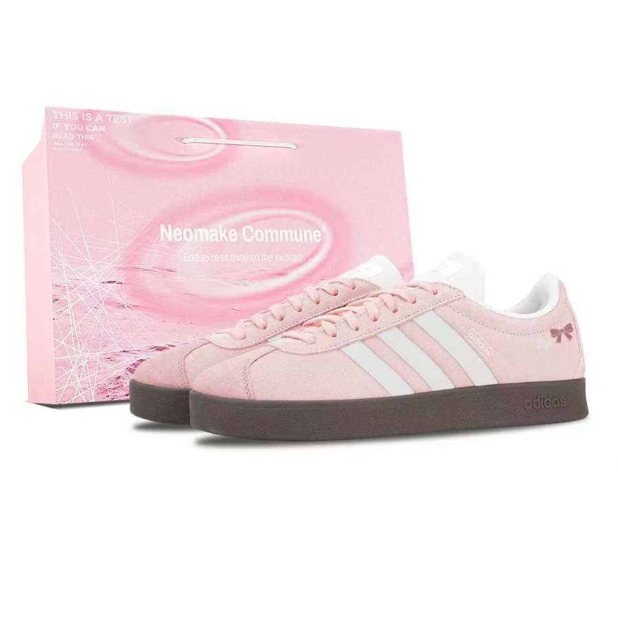 Adidas Adidas VL COURT 2.0 Low top Skateboard Shoes Unisex Cherry Pink