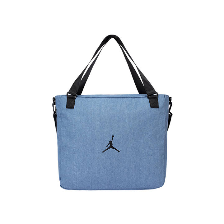 Jordan Jordan Cotton One Shoulder Handbag Regular Unisex Denim Blue