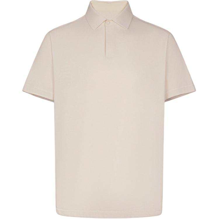 SALOMON Polo Shirts Men's White Gray Hat Polo Collar Moderate