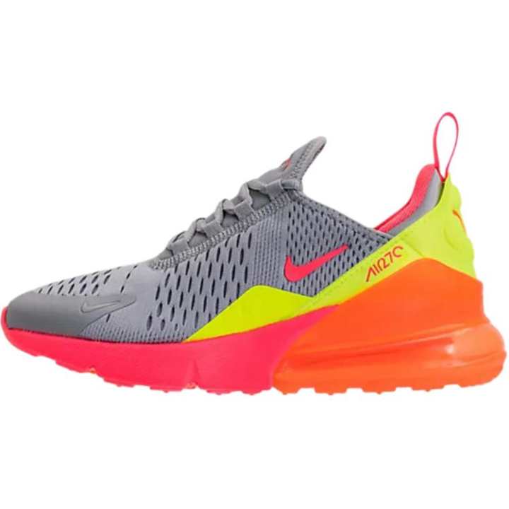 Nike Nike Air Max 270 Kids' Running Shoes Gray Orange Kids'