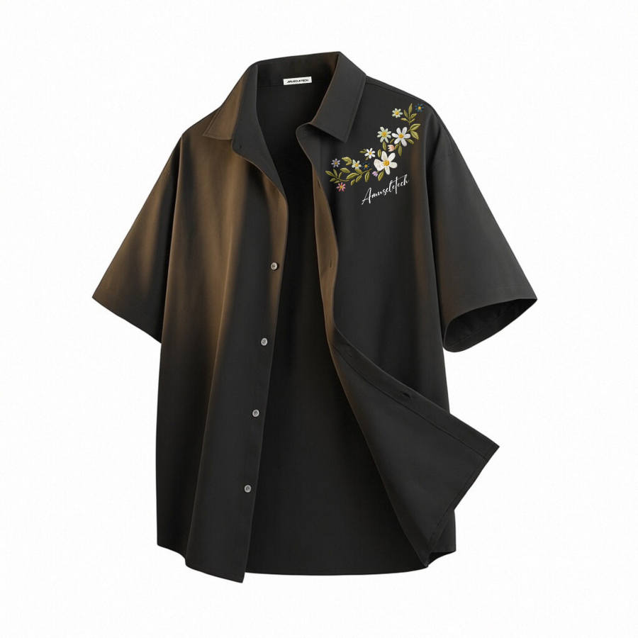 MUSCLETECH MUSCLETECH Shirts Unisex Lapel Thin Workwear