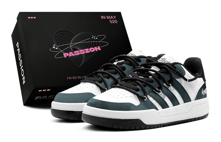 Adidas Adidas ENTRAP Misty Rain Cyan Ink, Deconstruction Design, Trendy Versatile Low top Skateboard Shoes Unisex Asphalt Gray