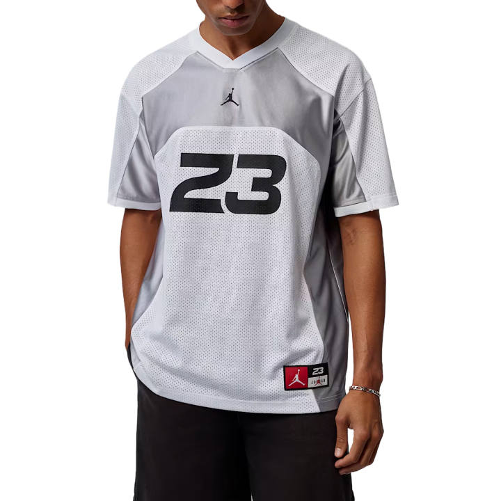 Jordan Jordan Soccer Jerseys Men's White/Light Smoke Gray/Black