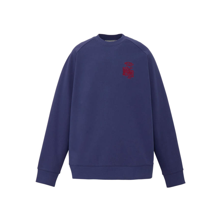 Onitsuka Tiger Onitsuka Tiger SWEAT TOP Pullover Sweatshirt Unisex Navy Blue/Red