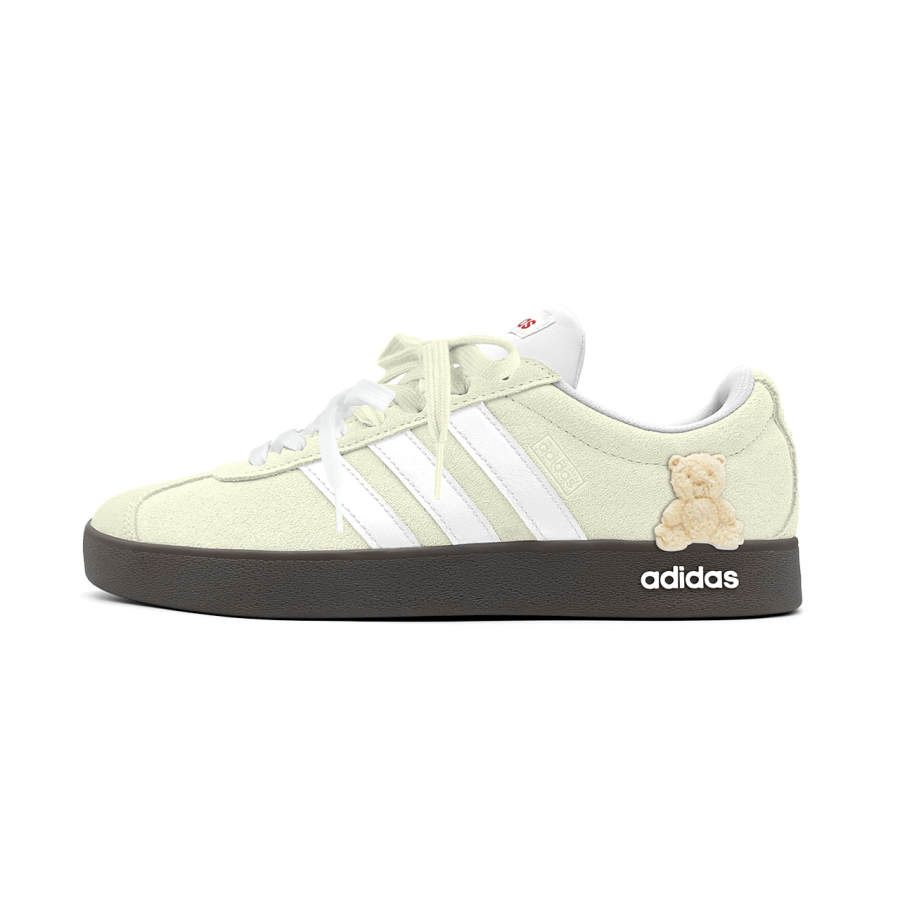 Adidas Adidas Vl Court Classic Low top German Army Trainers Women's Yellow White