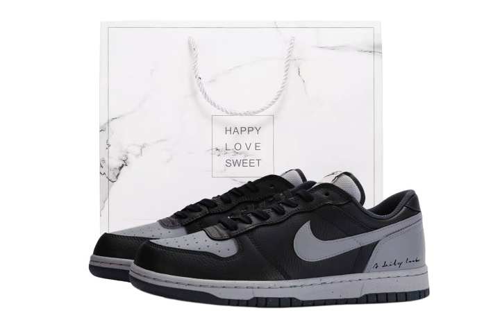Nike Nike Big Low top Skateboard Shoes Unisex White Black