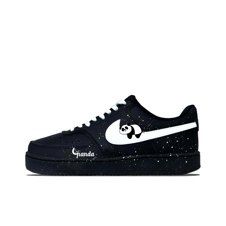 Nike Nike Court Vision Hugging Clouds And Lying In Snow Leather Abrasion Resistant Slip Resistant Low top Skateboard Shoes