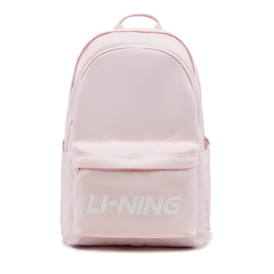 Li-Ning Li Ning Sports Life Collection Polyester Backpack Unisex Light Pink Red