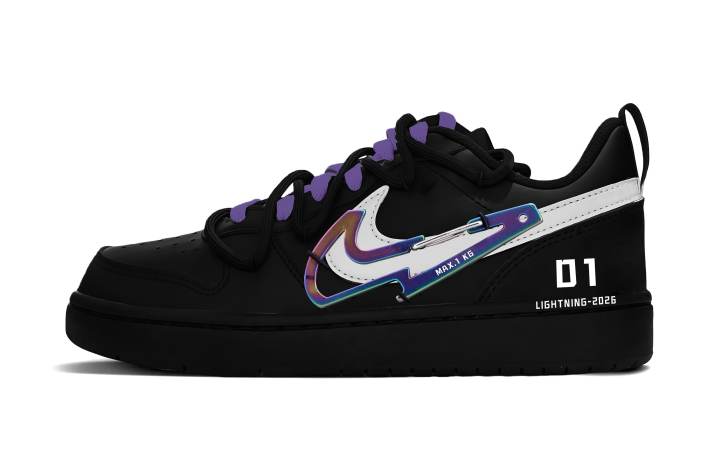Nike Nike Court Borough Abrasion Resistant Slip Resistant Low top Skateboard Shoes Unisex Black