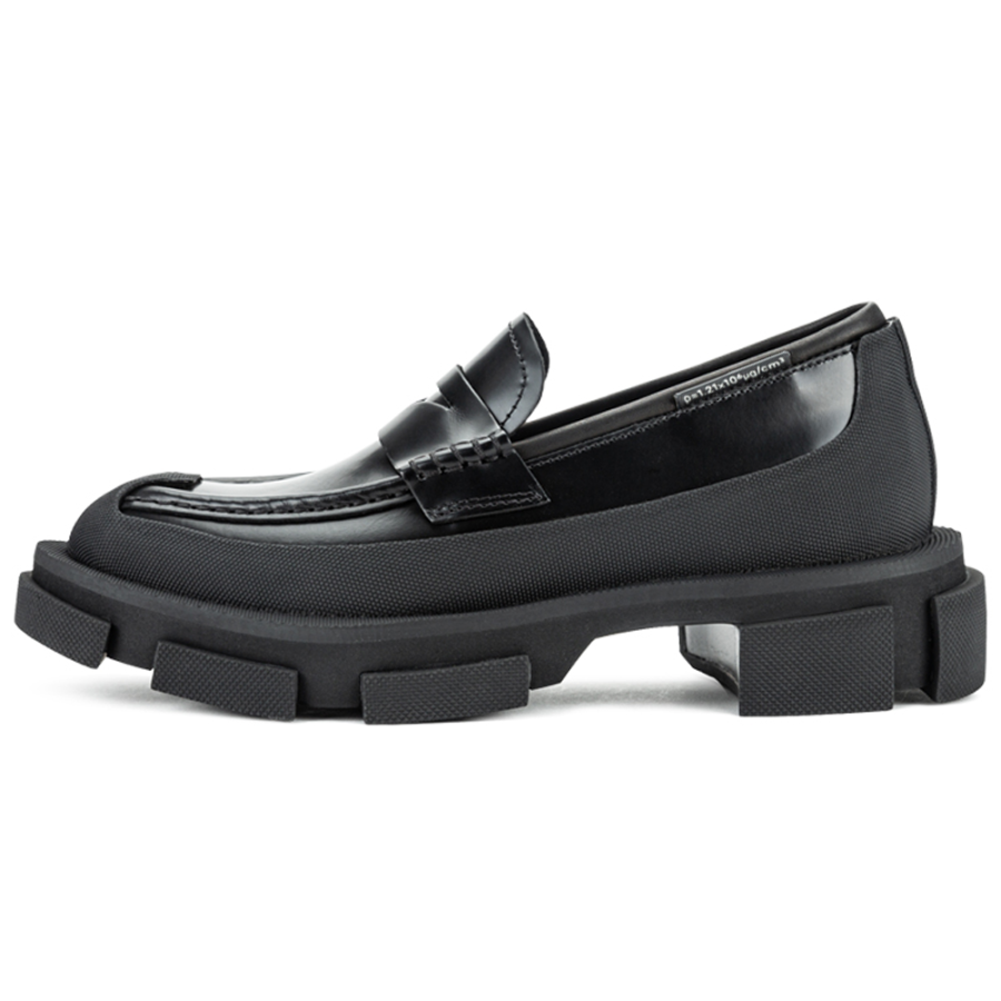 Both Both Leather Loafers Unisex Black