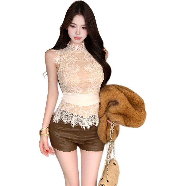 VENICEW Camisoles Women's Stand Collar Moderate Other