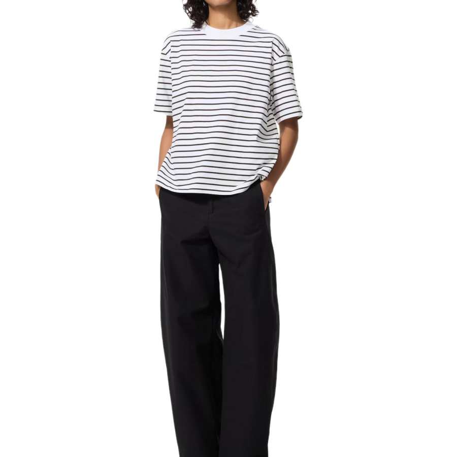 UNIQLO T Shirts Women's White Crew Neck