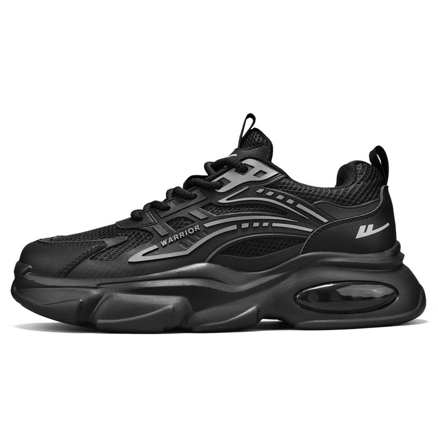 WARRIOR WARRIOR Chunky Sneakers Men's Low Top Black Gray